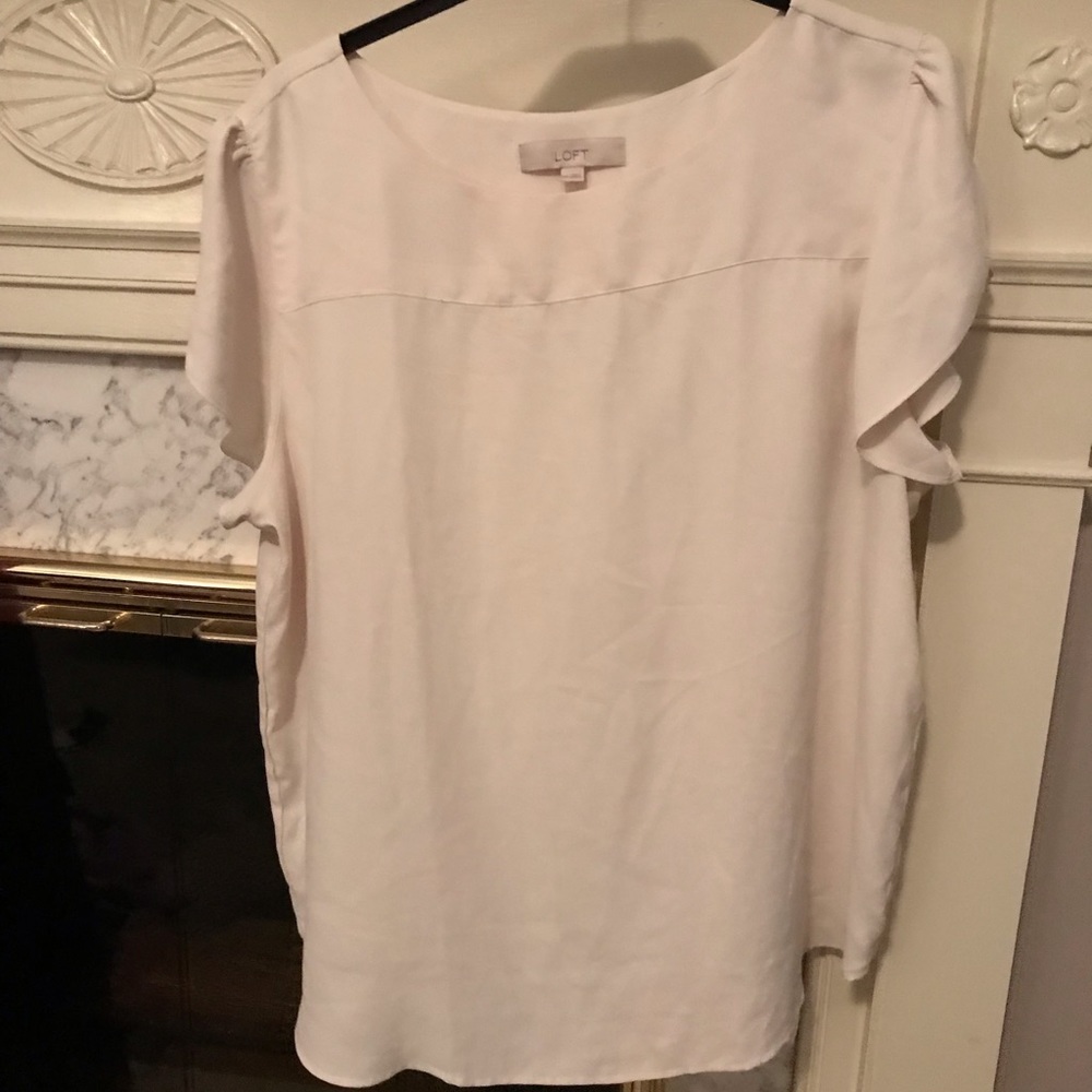 Loft basic tulip sleeve blouse